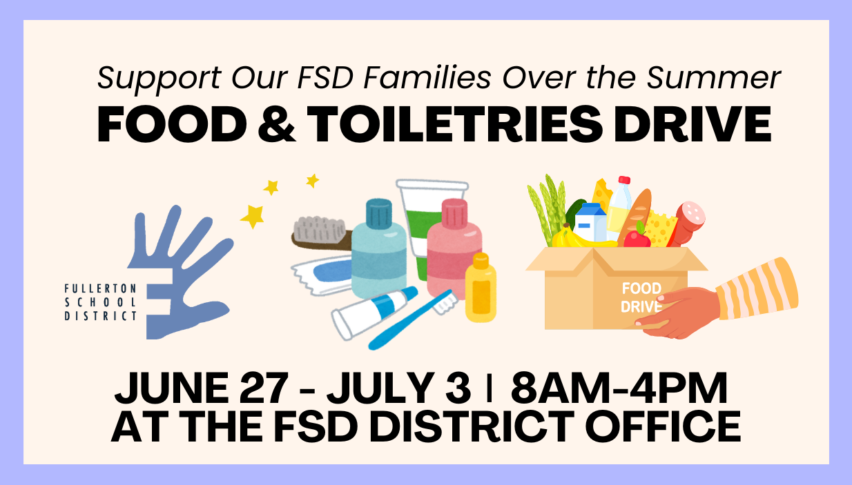  FSD Summer Food & Toiletries Drive